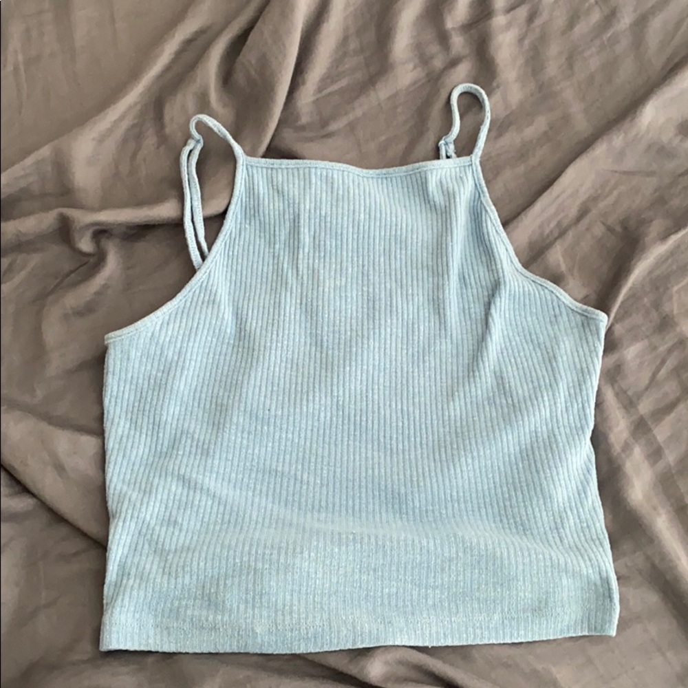 GARAGE BABY BLUE CROP